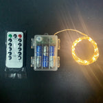 Instalatie de Craciun, Flippy, Decoratiune de Craciun, 100 Beculete LED, cu Baterii si Telecomanda, cu 8 Functii,
