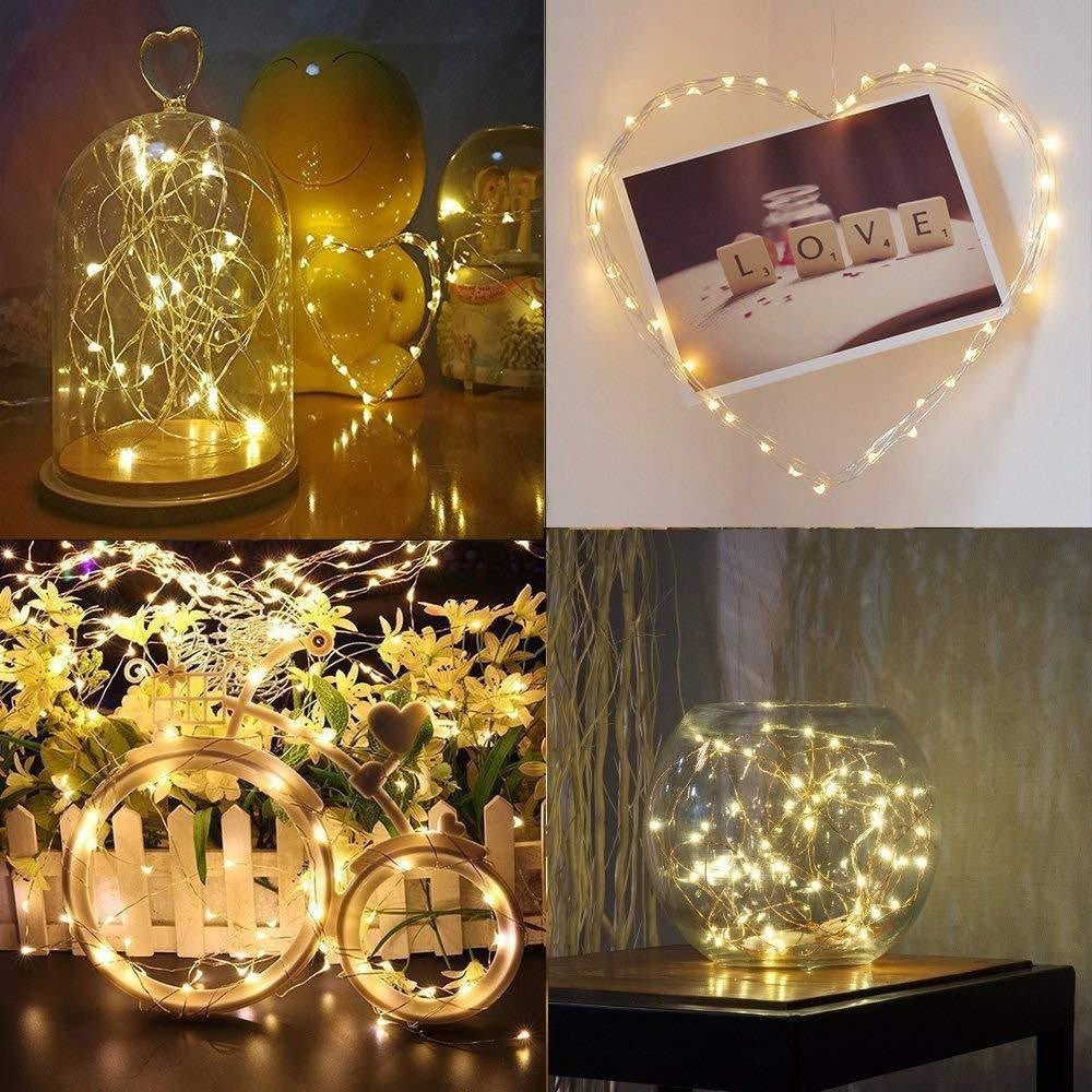 Instalatie de Craciun, Flippy, Decoratiune de Craciun, 100 Beculete LED, cu Baterii si Telecomanda, cu 8 Functii,
