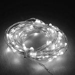 Instalatie de Craciun, Flippy, Decoratiune de Craciun, 100 Beculete LED, cu Baterii si Telecomanda, cu 8 Functii,