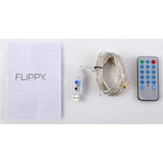 Instalatie Craciun, 10 metri, 100 LED-uri, multicolor RGB, sincronizare muzica, telecomanda 12 de functii, USB, fir