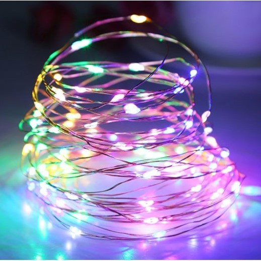 Instalatie Craciun, 10 metri, 100 LED-uri, multicolor RGB, sincronizare muzica, telecomanda 12 de functii, USB, fir