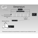 Instalatie Craciun, 100 m, 1000 Led-uri ,Liniara, Rosu/Albastru/Rosu/Verde, Flash, Transformator cu telecomanda,