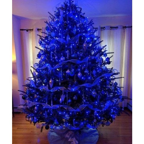 Instalatie Craciun, 110 m, 1100 Led-uri ,Liniara, Albastru, 8 jocuri de lumini, Transformator, Interconectabila,