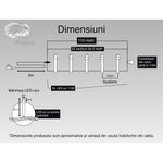 Instalatie Craciun, 110 m, 1100 Led-uri ,Liniara, Multicolor, 8 jocuri de lumini, Transformator, Interconectabila,