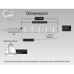 Instalatie Craciun, 115 m, 1150 Led-uri ,Liniara, Rosu/Albastru/Rosu/Verde, Flash, Transformator, Interconectabila,