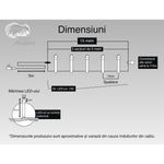 Instalatie Craciun, 15 m, 150 Led-uri ,Liniara, Multicolor, 8 jocuri de lumini, Transformator cu telecomanda,
