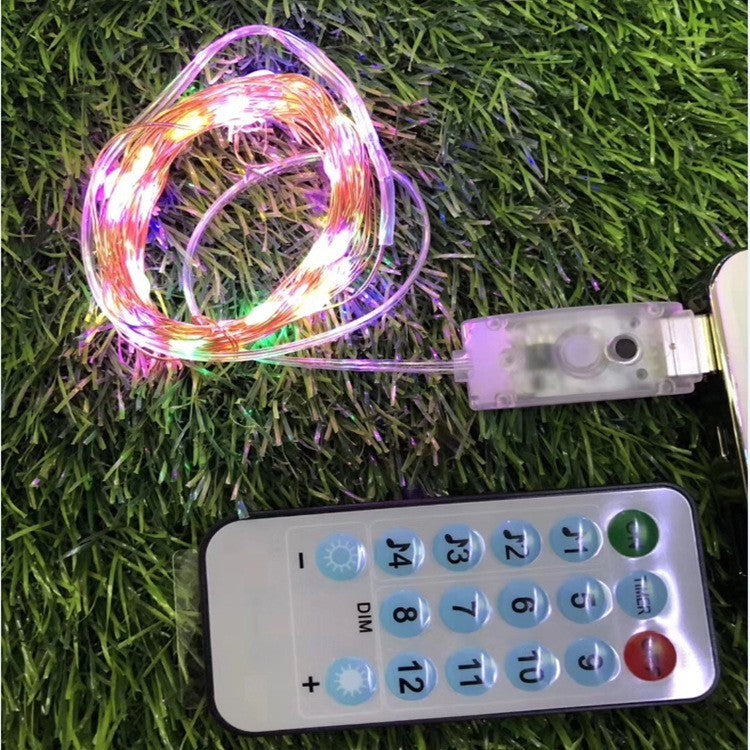Instalatie Craciun, 15 metri, 150 LED-uri, multicolor RGB, sincronizare muzica, telecomanda 8 functii, USB, fir cupru,