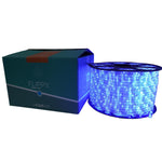 Instalatie Craciun, 16 m, 384 Led-uri, Furtun Luminos, Albastru, Transformator, Sectionabila, 220 V, Flippy