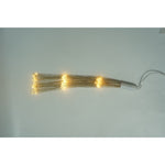 Instalatie Craciun, 180 LED-uri, alb cald, telecomanda 8 functii, cu baterii, explozie fireworks, fir cupru,