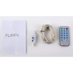 Instalatie Craciun, 2 metri, 20 LED-uri, multicolor, telecomanda 8 functii, USB, fir cupru, liniar, interior/exterior,