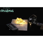 Instalatie Craciun, 2 metri, 20 LED-uri, multicolor, telecomanda 8 functii, USB, fir cupru, liniar, interior/exterior,