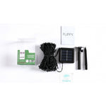 Instalatie Craciun, 20 metri, 200 de LED-uri, Alb Rece, cu energie solara, fir de cupru, liniar, interior/exterior,
