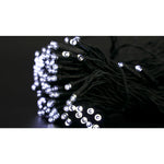 Instalatie Craciun, 20 metri, 200 de LED-uri, Alb Rece, cu energie solara, fir de cupru, liniar, interior/exterior,