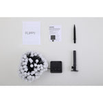 Instalatie Craciun, 22 metri, 200 de LED-uri cu ornament tip Bulb, 8 jocuri de lumini alb cald, cu energie solara,