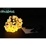 Instalatie Craciun, 22 metri, 200 de LED-uri cu ornament tip Bulb, 8 jocuri de lumini alb cald, cu energie solara,