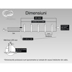 Instalatie Craciun, 25 m, 250 Led-uri ,Liniara, Alb cald, 8 jocuri de lumini, Transformator, Interconectabila,