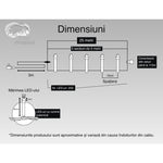 Instalatie Craciun, 25 m, 250 Led-uri ,Liniara, Rosu/Albastru/Rosu/Verde, Flash, Transformator cu telecomanda,