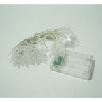Instalatie Craciun, 3 M,20 de LED-uri, alb-cald, model cu stelute, liniara, cu baterie, interior/exterior, Flippy