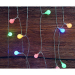Instalatie Craciun, 3.5 m, 30 de LED-uri, multicolor RGB, model cu bilute, liniara, cu baterie, interior/exterior,