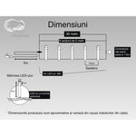 Instalatie Craciun, 30 m, 300 Led-uri ,Liniara, Alb cald, 8 jocuri de lumini, Transformator, Interconectabila,