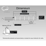 Instalatie Craciun, 30 m, 300 Led-uri ,Liniara, Alb cald, 8 jocuri de lumini, Transformator, Interconectabila,