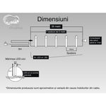 Instalatie Craciun, 35 m, 350 Led-uri ,Liniara, Multicolor, 8 jocuri de lumini, Transformator cu telecomanda,