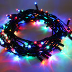 Instalatie Craciun, 35 m, 350 Led-uri ,Liniara, Multicolor, 8 jocuri de lumini, Transformator, Interconectabila,