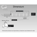 Instalatie Craciun, 5 m, 50 Led-uri ,Liniara, Alb cald, 8 jocuri de lumini, Transformator, Interconectabila,
