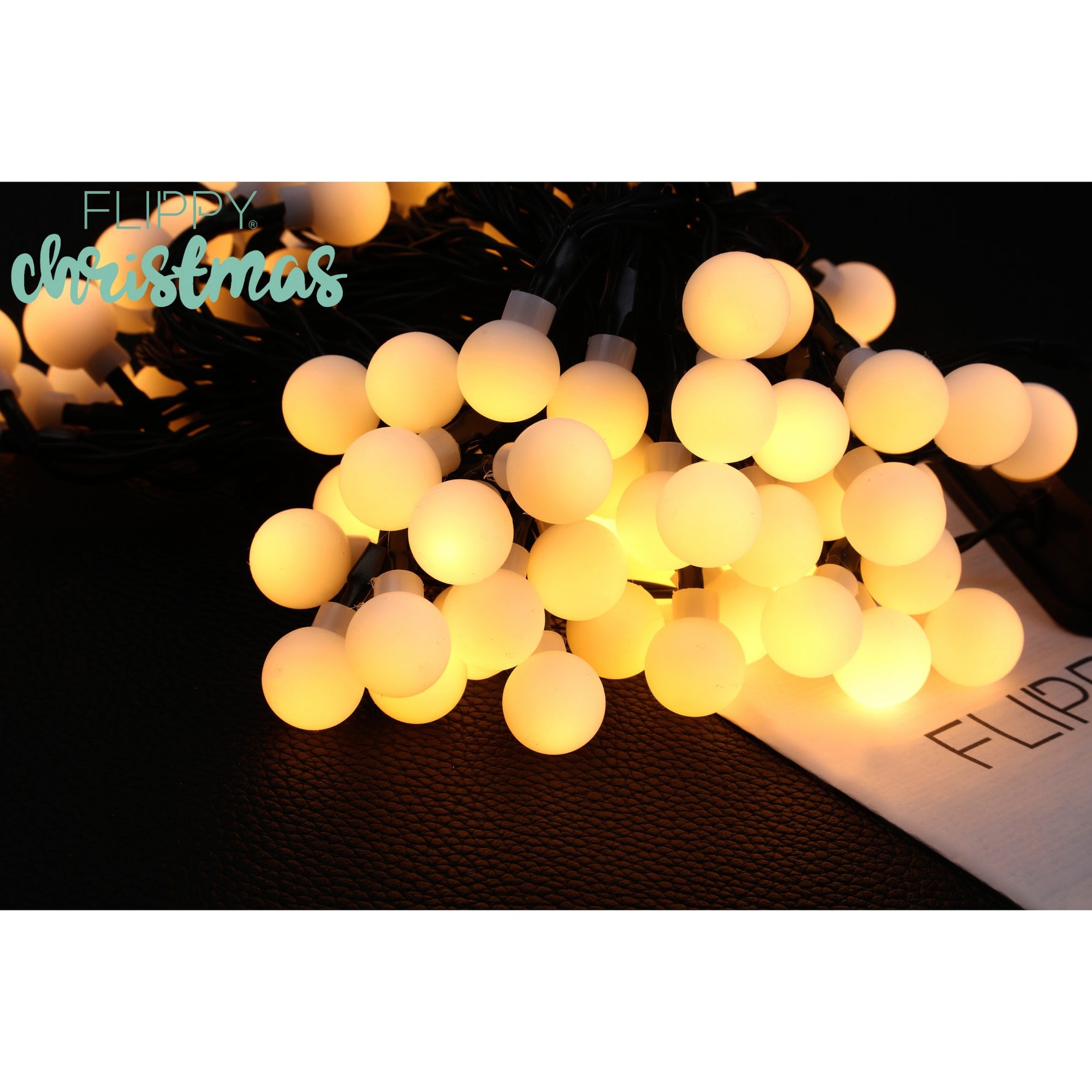 Instalatie Craciun, 5 metri, 20 de LED-uri cu ornament tip Bulb, 8 jocuri de lumini alb cald, cu energie solara,