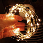 Instalatie de Craciun, Flippy, Decoratiune de Craciun, 50 Beculete LED, cu Baterii si Telecomanda, cu 8 Functii,