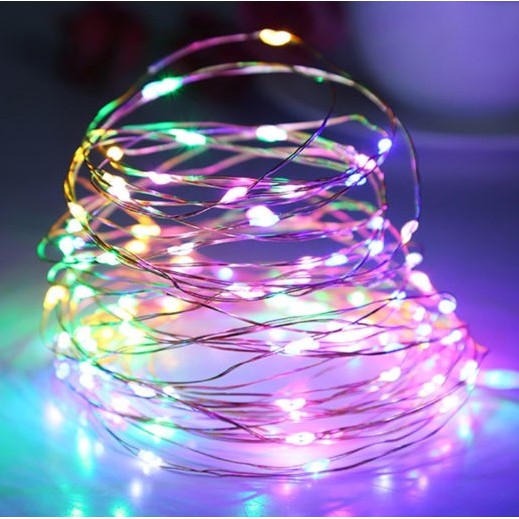 Instalatie Craciun, 5 metri, 50 LED-uri, multicolor RGB, sincronizare muzica, telecomanda 12 de functii, USB, fir