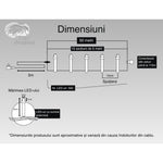 Instalatie Craciun, 50 m, 500 Led-uri ,Liniara, Albastru, 8 jocuri de lumini, Transformator cu telecomanda,