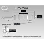 Instalatie Craciun, 55 m, 550 Led-uri ,Liniara, Rosu/Albastru/Rosu/Verde, Flash, Transformator, Interconectabila,