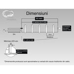 Instalatie Craciun, 60 m, 600 Led-uri ,Liniara, Multicolor, 8 jocuri de lumini, Transformator, Interconectabila,