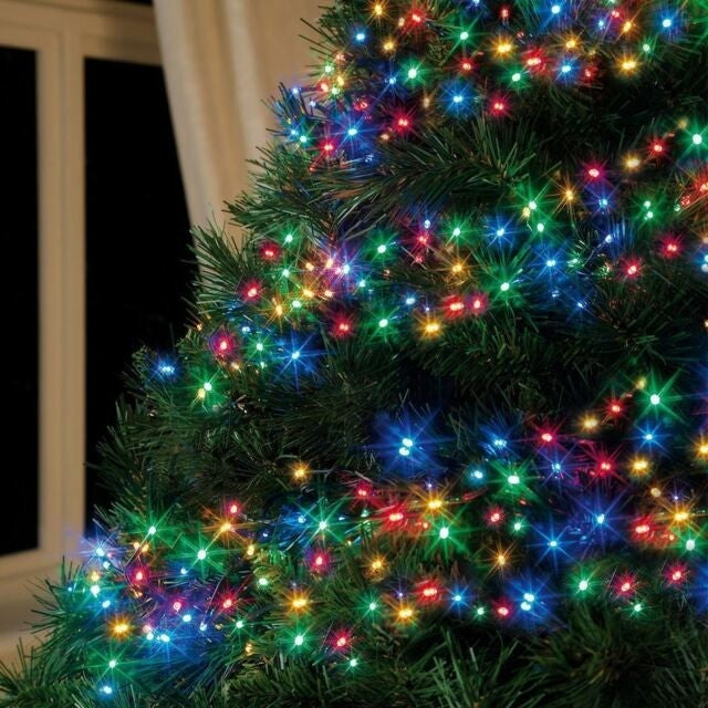 Instalatie Craciun, 65 m, 650 Led-uri ,Liniara, Multicolor, 8 jocuri de lumini, Transformator cu telecomanda,