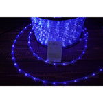 Instalatie Craciun, 66 m, 1584 Led-uri, Furtun Luminos, Albastru, Transformator, 8 jocuri de lumini, Sectionabila, 220