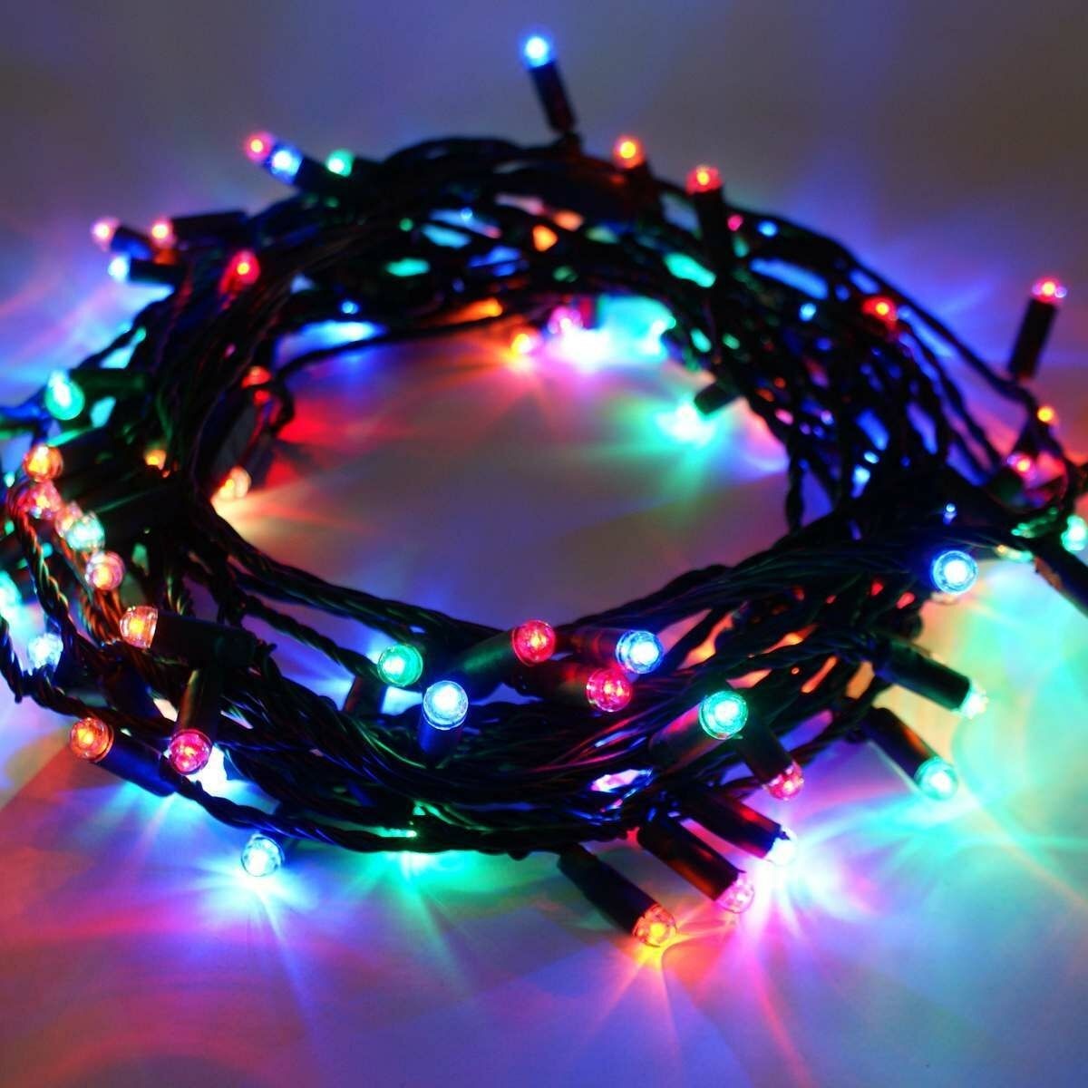 Instalatie Craciun, 70 m, 700 Led-uri ,Liniara, Multicolor, 8 jocuri de lumini, Transformator, Interconectabila,