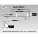 Instalatie Craciun, 70 m, 700 Led-uri ,Liniara, Rosu/Albastru/Rosu/Verde, Flash, Transformator cu telecomanda,