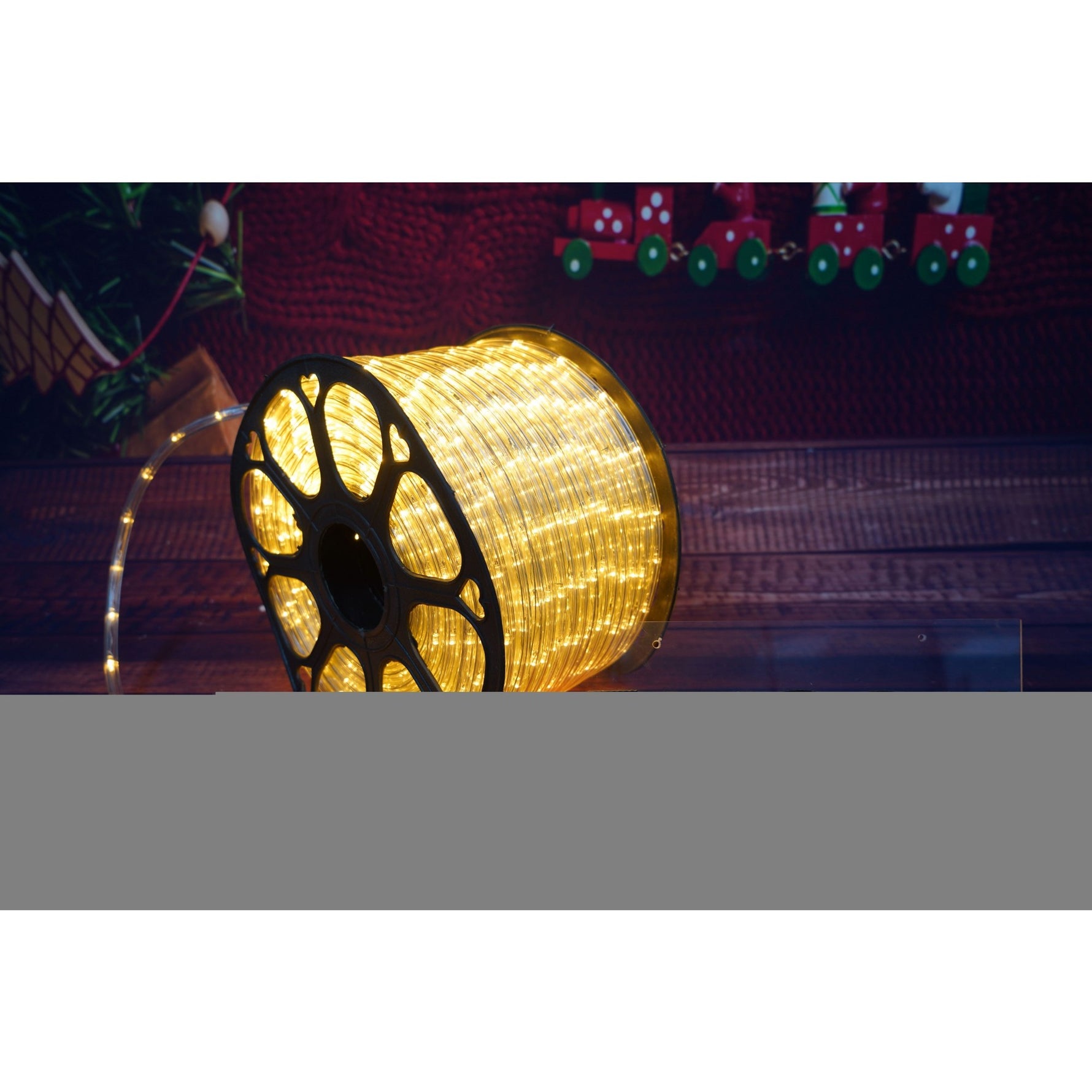 Instalatie Craciun, 74 m, 1776 Led-uri ,Furtun Luminos, Alb cald, 8 jocuri de lumini, Transformator, Sectionabila, 220