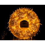 Instalatie Craciun liniara, fir transparent, cu transformator, 50m, alb cald, 2000 LED-uri, 8 jocuri de lumini, Flippy