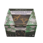Instalatie Craciun Liniara, Flippy, de Exterior, IP65, cu Alimentator 1.5 m inclus, 10 metri, 100 LED, Alb Cald