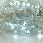 Instalatie Craciun, Tip Perdea, 1 m x 1 m, 60 LED-uri, Alb Rece, Controler, 8 jocuri de lumini, Interconectabila, Fir