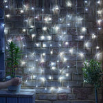 Instalatie Craciun, Tip Perdea, IP44, 3 m x 3 m, 240 LED-uri, Alb rece, cu 8 jocuri de lumini, 31 V, 9W,