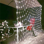 Instalatie Craciun, Tip Plasa, 1 m x 2 m, 80 LED-uri, Alb rece, 8 jocuri de lumini, Transformator cu telecomanda,