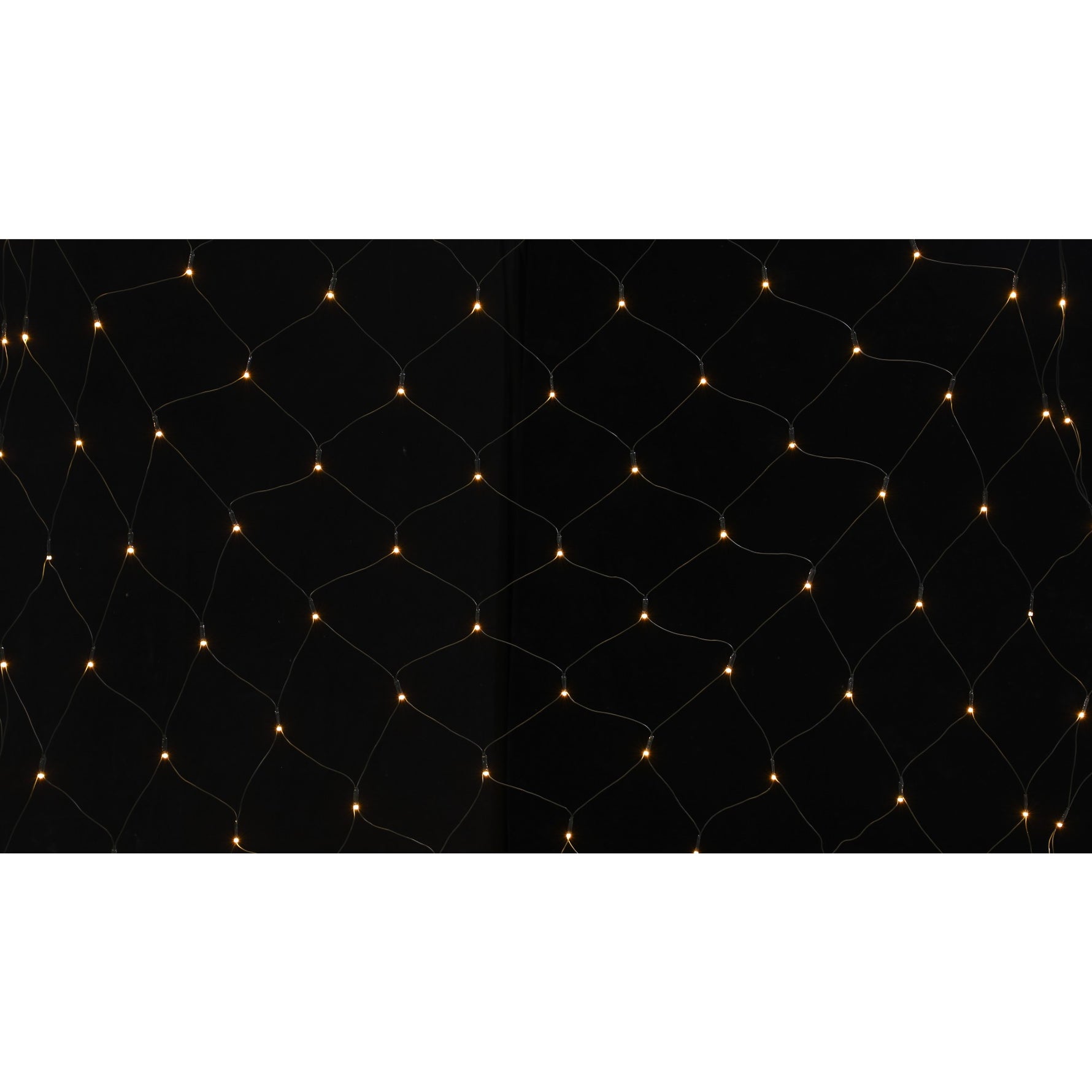 Instalatie Craciun tip plasa, cu transformator 31V, 1.5 m x 1.5 m, Alb Cald, 120 LED-uri V5, 8 jocuri de lumini, fir