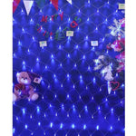 Instalatie Craciun, Tip Plasa, IP 44, 18 x 1 m, 720 LED-uri, Albastru, 8 jocuri de lumini, Transformator fara