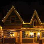 Instalatie Craciun, Tip Plasa, IP 44, 27 x 1 m, 1200 LED-uri, Alb cald, 8 jocuri de lumini, Transformator cu
