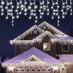 Instalatie Craciun Tip Turturi, 15 m, IP44, 429 Led-uri, Alb rece, 8 jocuri de lumini, Telecomanda inclusa,