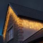 Instalatie Craciun Yoto, Tip Franjuri/Turturi, 12 m, 300 LED-uri, Prelungitor 1.5 m, 8 Jocuri de Lumini,