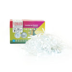 Instalatie Craciun Yoto, Tip Franjuri/Turturi, 4 m, 120 LED-uri, Prelungitor 1.5 m, 8 Jocuri de Lumini,